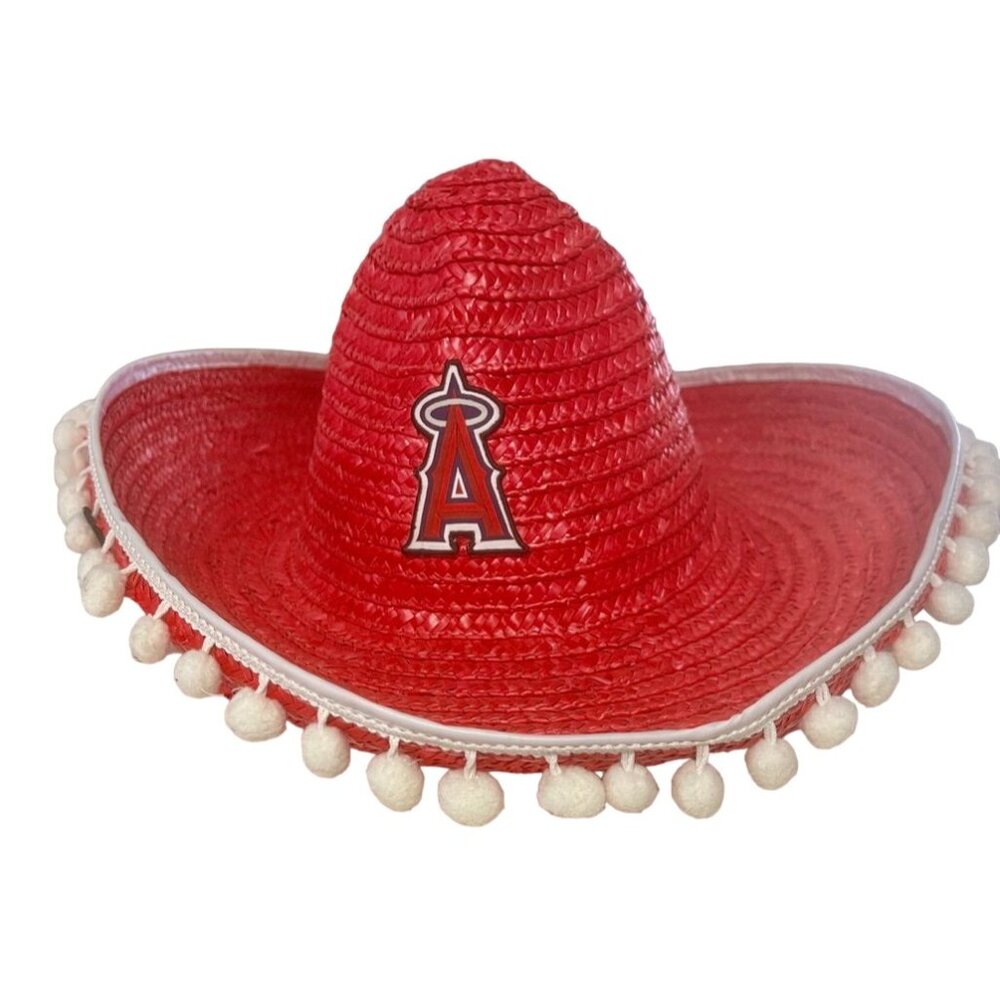 Baseball MLB Anaheim Angels Los Angeles x State Farm Red Sombrero Hat SGA